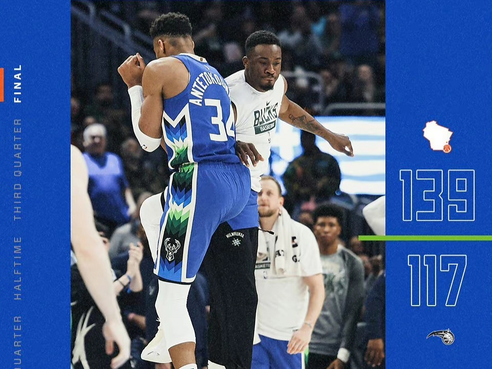 关于雄鹿三分球命中率高达50%，轻取老鹰取得两连胜的信息